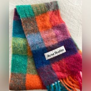 Acne studios checked scarf